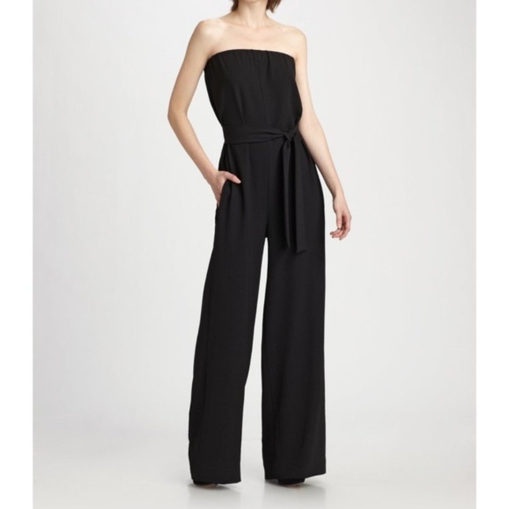VINCE Strapless Black Jumpsuit